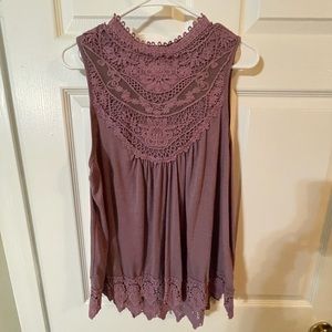 Lace dress tank top